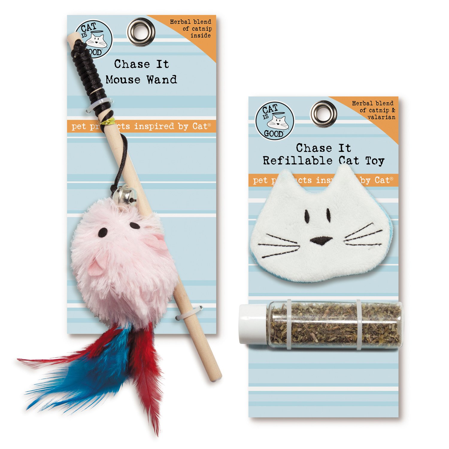 12-Piece Interactive Chase-It Cat Toys Set - Colorful Feather Wands & Balls for Indoor Play - Perfect for Kittens & Adult Cats to Exercise & Stay Active