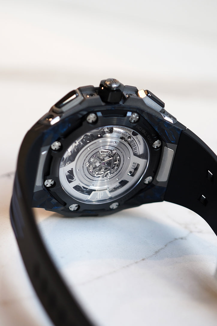 Audemars Piguet Royal Oak Concept 43mm Openworked Carbon Watch 26650FO.OO.D353CA.01 - Luxury Men's Skeleton Dial Timepiece for Business & Formal Occasions