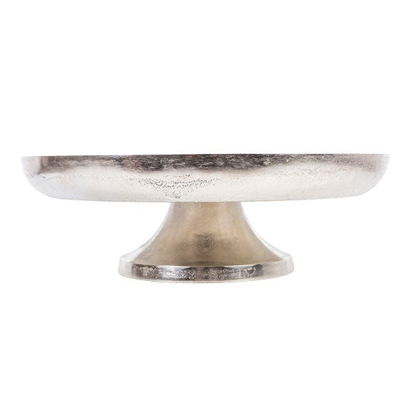 Premium Silver Cake Stand - Large 12 Inch Elegant Dessert Display for Weddings, Birthdays & Special Events