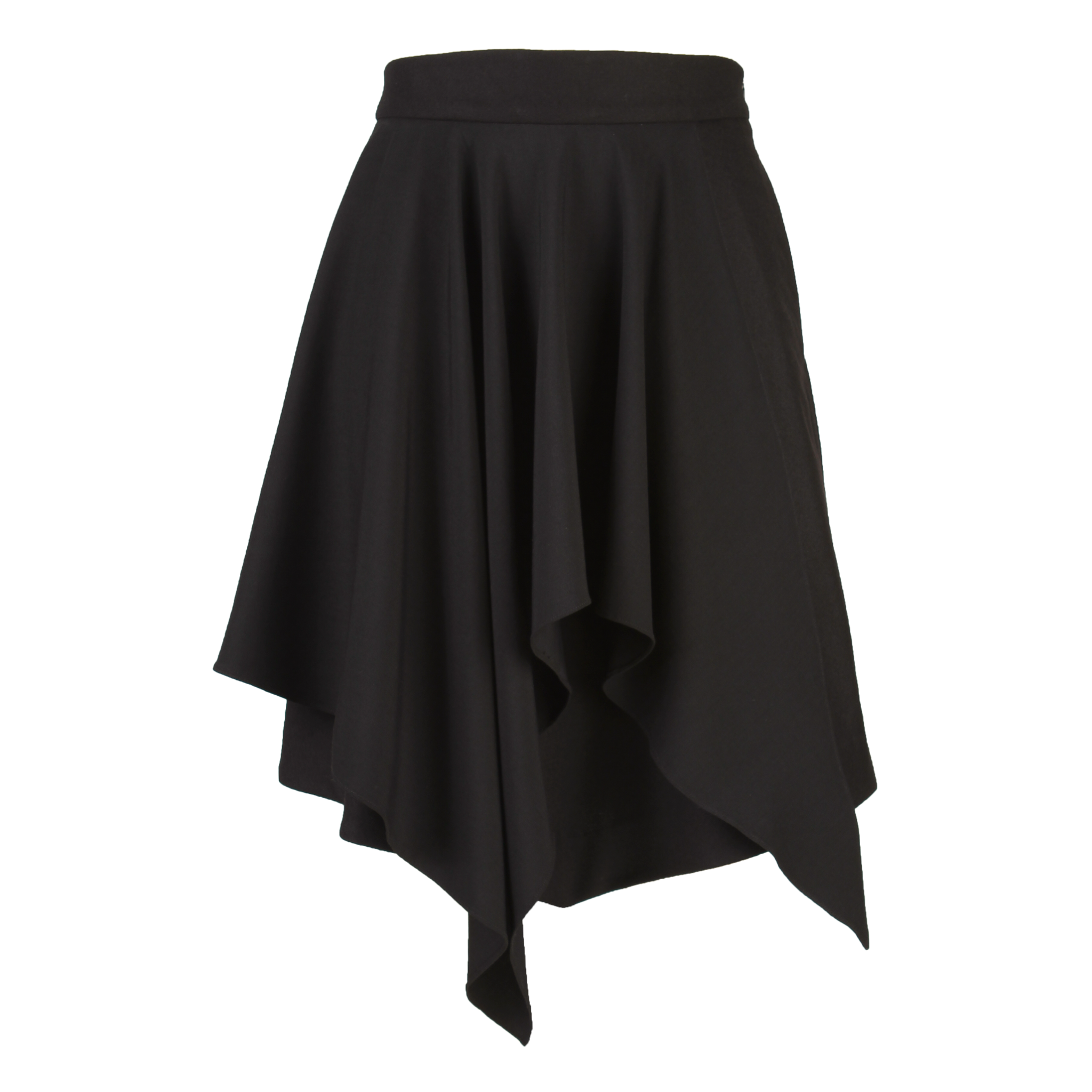 2WN Enid Two-Tier Draped Skirt for Women - Flowy High Waist Midi Skirt with Ruffle Hem - Perfect for Casual Outfits, Date Nights & Summer Vacations