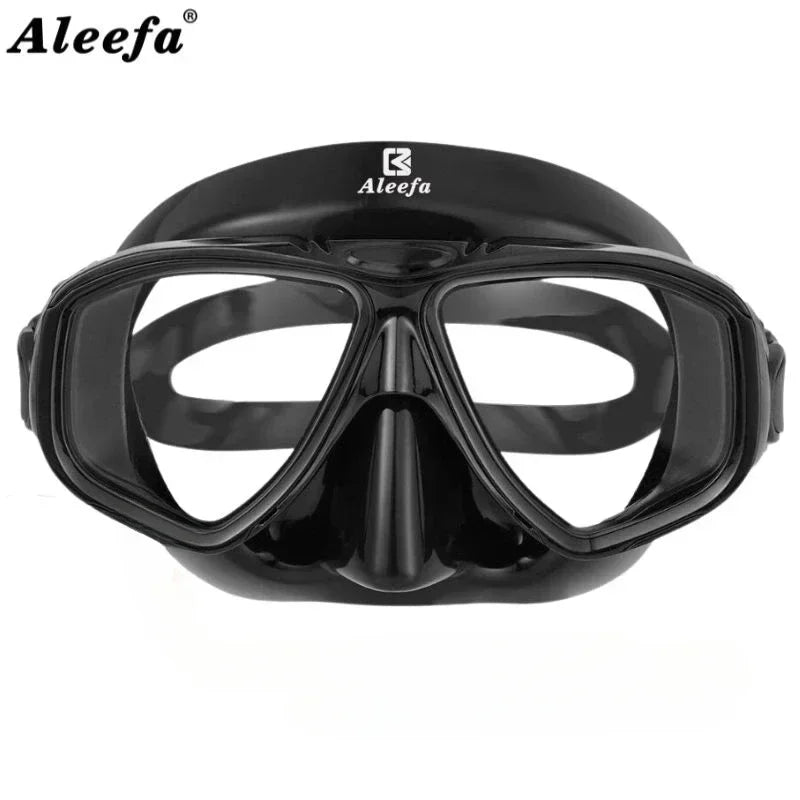 Aleefa Unisex Anti-Fog Swim Goggles with Tempered Glass Lens for Hyperopia - Perfect for Swimming, Snorkeling & Water Sports