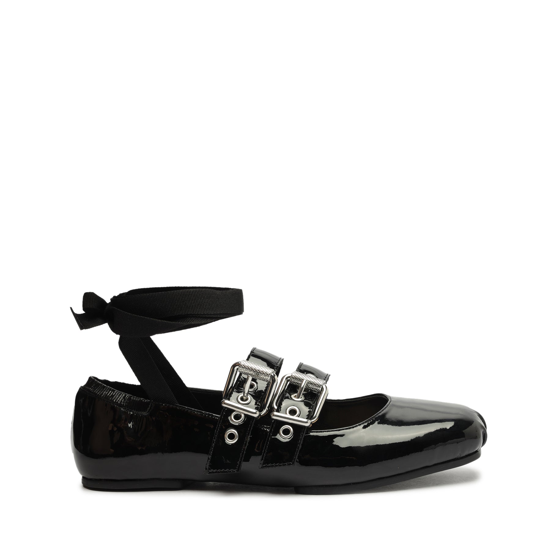 Raika Women's Patent Leather Ballet Flats - Comfortable & Stylish Pointed Toe Shoes for Work, Office, and Casual Wear