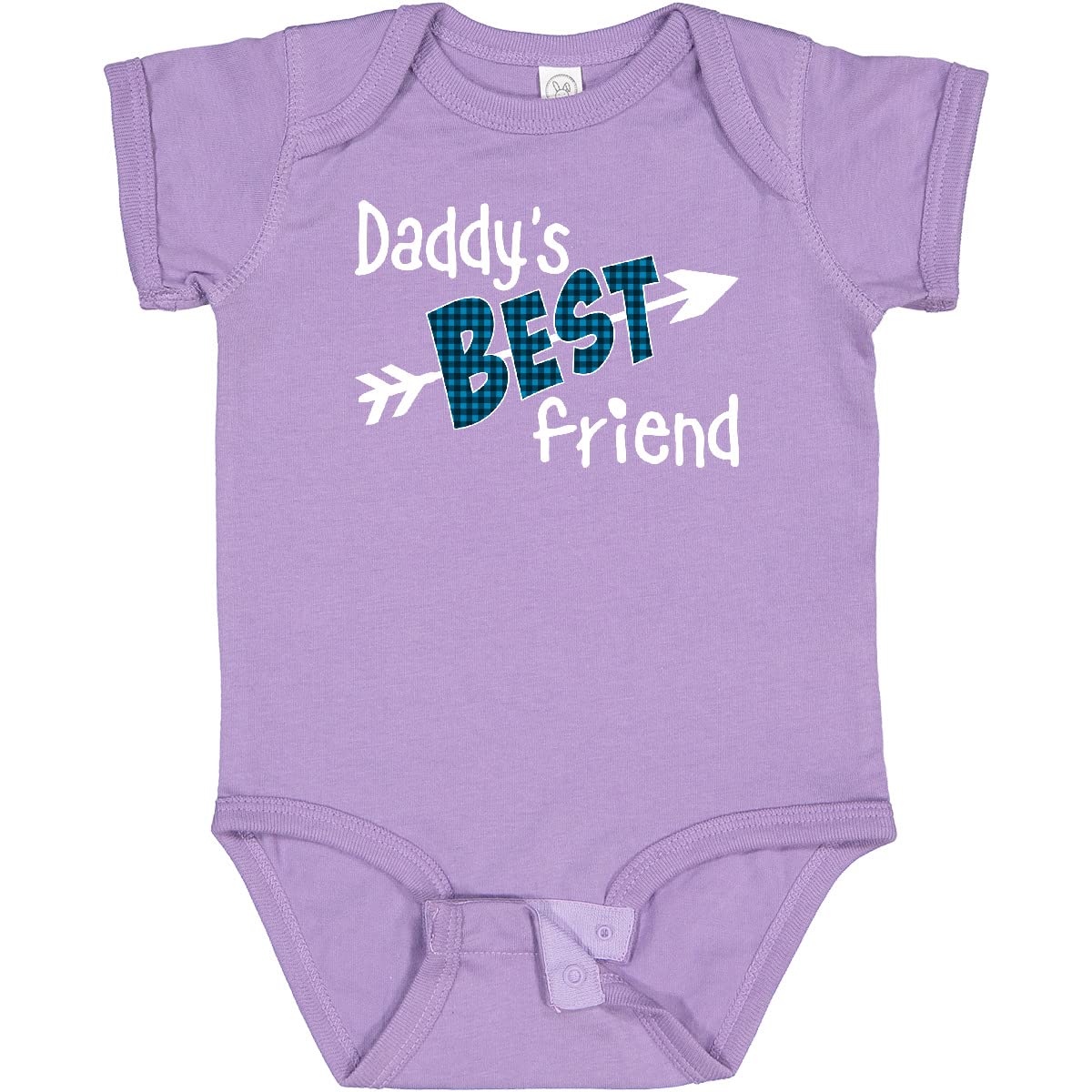 Arrow & Plaid Letters Baby Bodysuit - Inktastic Daddy's Best Friend Design - Perfect for Family Photos, Baby Showers, and Everyday Wear