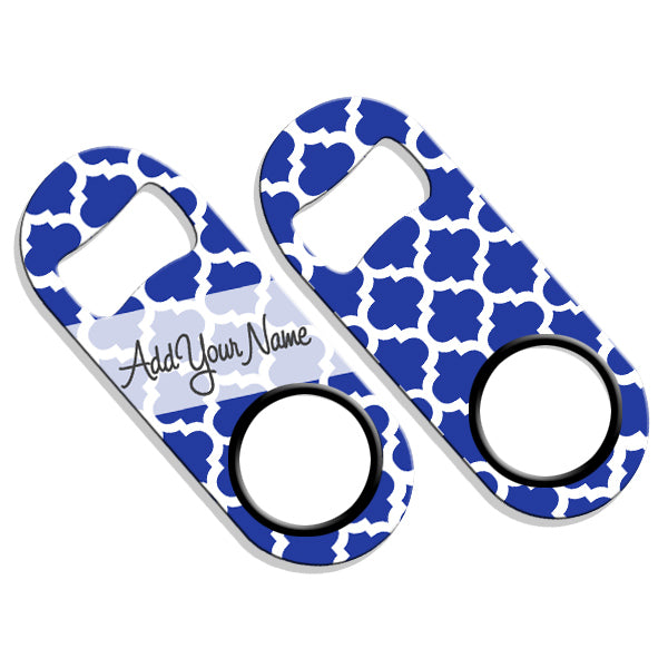 Personalized Mini Bottle Opener with Moroccan Patterns - Unique Gift for Weddings, Parties & Travel Accessories