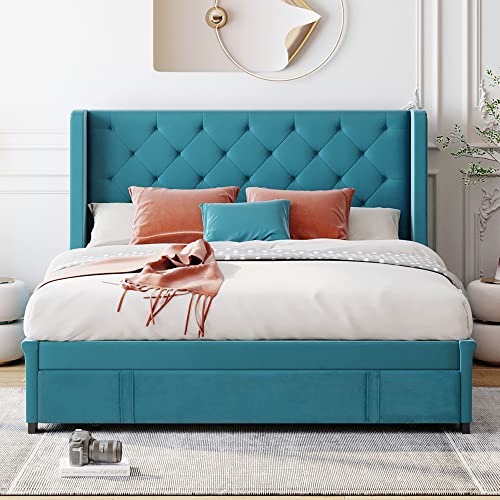 Blue Wingback