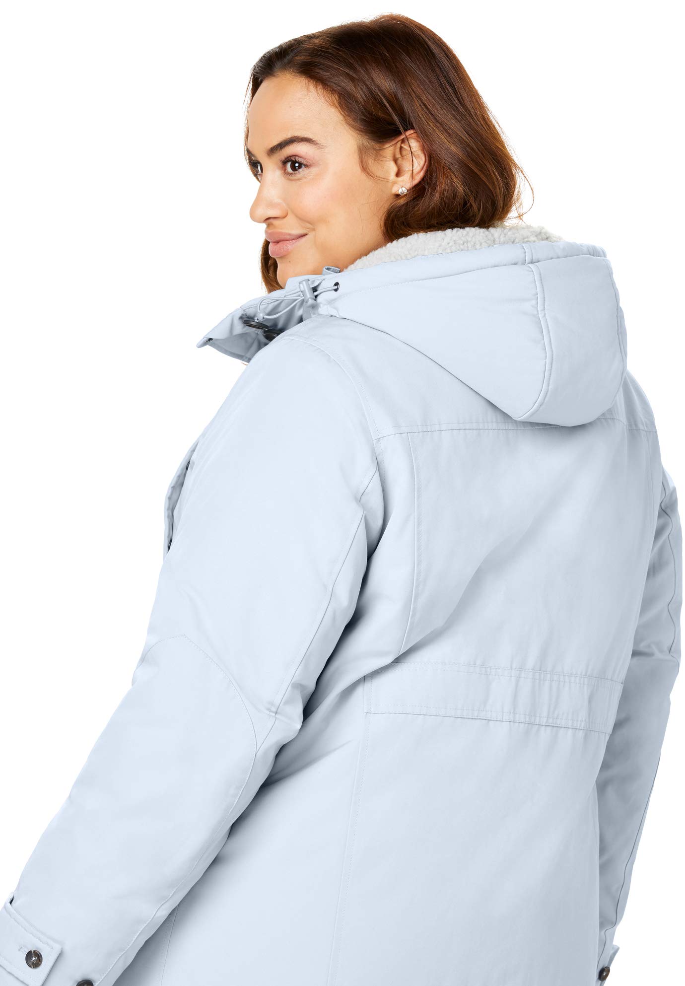 Woman Within Plus Size Arctic Parka Jacket with Hood - 34
