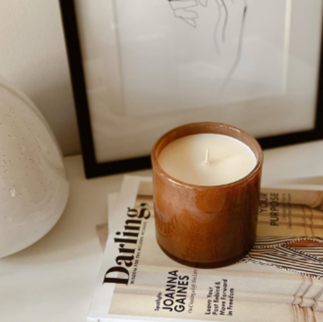 LAFCO Amber Black Vanilla Scented Candle - 15.5oz Luxury Home Fragrance for Relaxation & Romantic Ambiance | Perfect for Bedroom, Bathroom & Living Room Decor