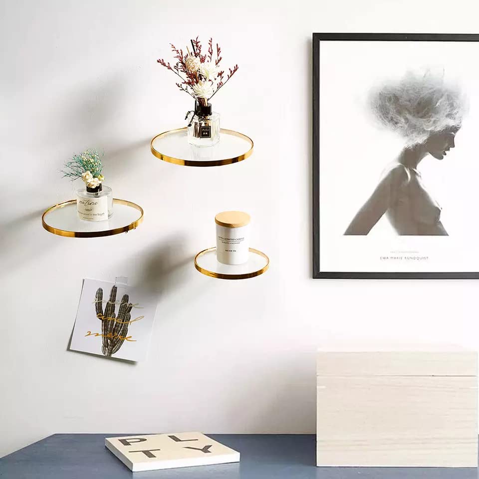 Modern Wall Shelf Bracket - Home Office & Living Room Storage Ledge for Books & Decor