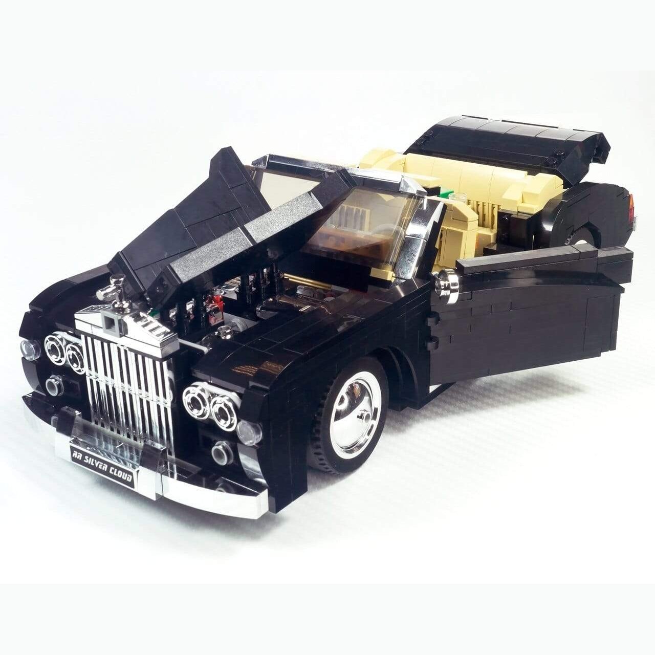 Mould King 10006 Rolls Royce 1964 RR Silver Cloud III Building Blocks Set - Collectible Model Car Toy for Adults & Kids, Perfect for Display, Gifts & DIY Projects