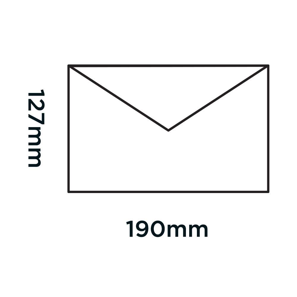 Premium 90 GSM White Banker Gummed Envelopes 5x7.5 Inches (127x190mm) - Pack of 1000 for Business Invitations, Mailing & Office Use