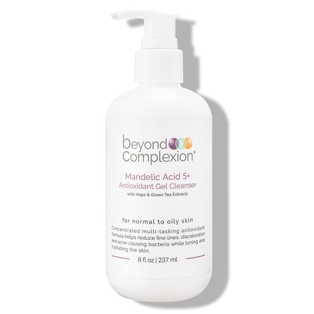 5% Mandelic Acid Face Wash - Gentle Exfoliating Foaming Cleanser with Antioxidants for Acne & Sensitive Skin | Daily Facial Cleansing Gel for Brighter, Smoother Complexion - Perfect for Morning & Night Skincare Routine