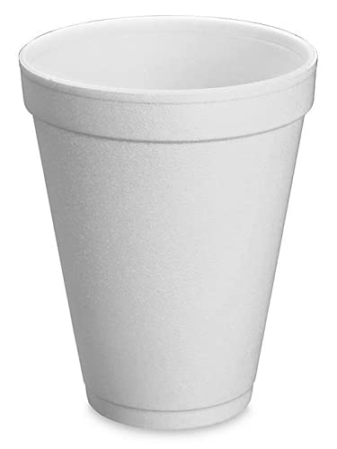 50-Pack 8oz Disposable White Foam Cups - Hot & Cold Drink Containers for Coffee, Tea, Soda, and Parties - Bulk Concession Essentials for Restaurants, Cafes, and Events