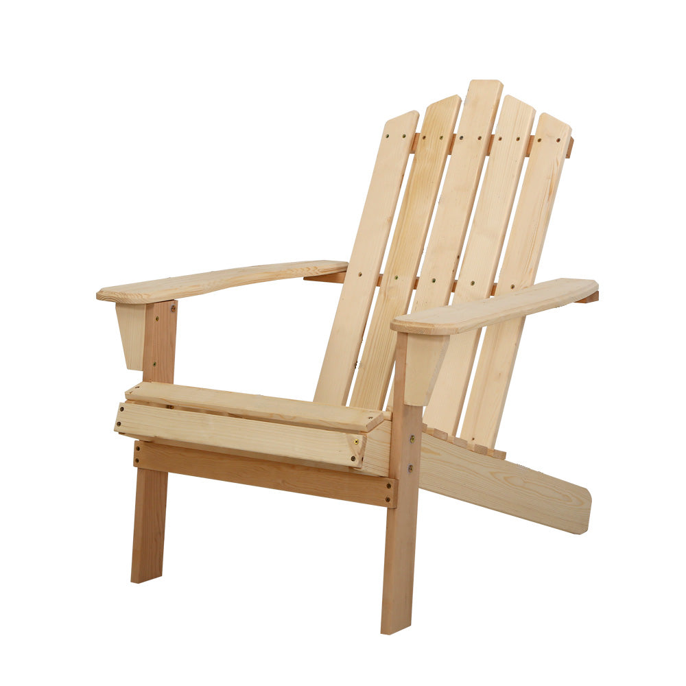 Premium Adirondack Outdoor Chairs - Solid Wood Beach Chairs for Patio, Garden & Backyard - Comfortable All-Weather Outdoor Furniture for Relaxing by Pool, Beach or Deck