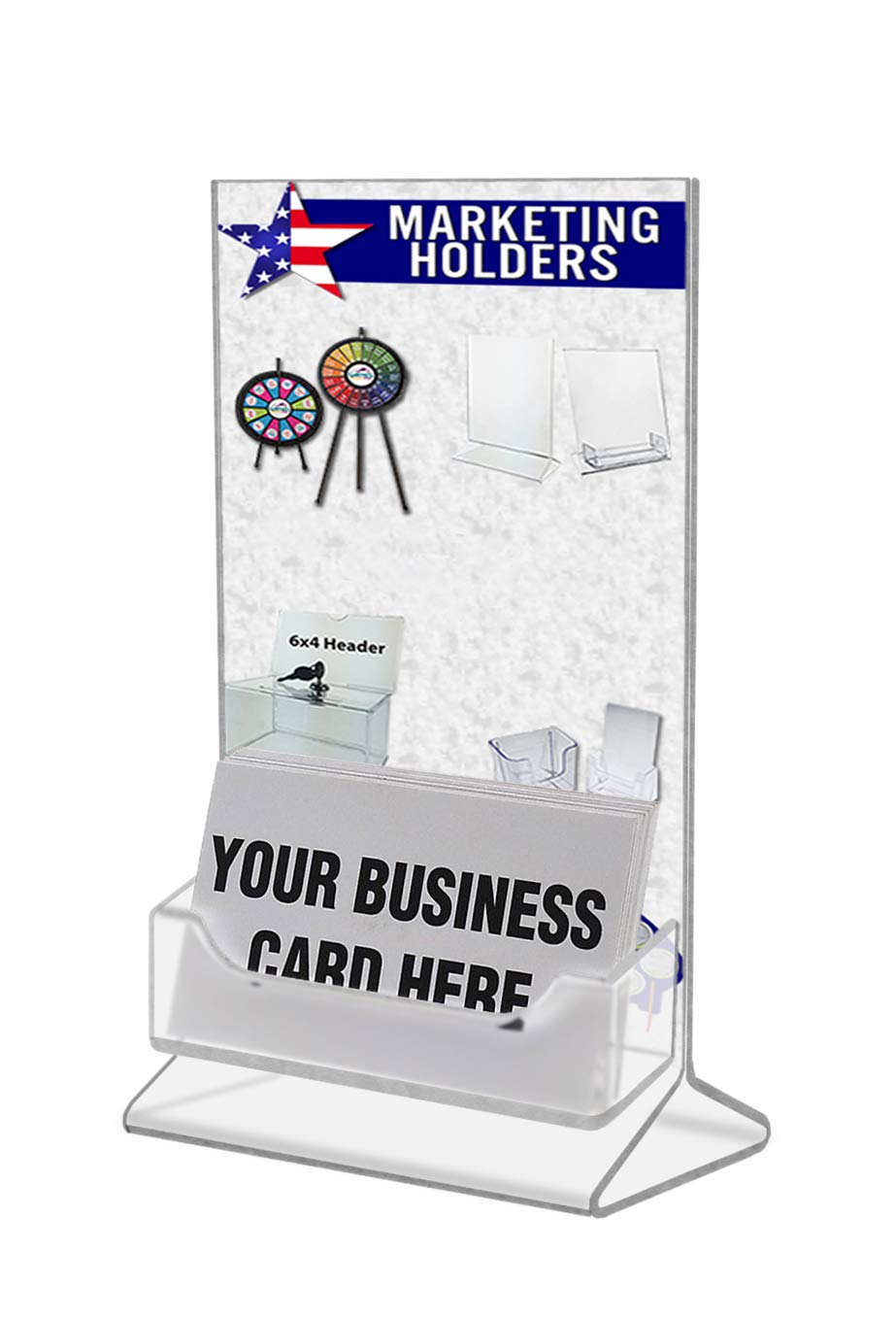 (6 Pack) 4x6 Inch Clear Acrylic Picture Frames - Durable Menu Holders for Restaurants, Photo Displays, Advertising Signs & Information Boards - Perfect for Home, Office, Retail & Hospitality Use
