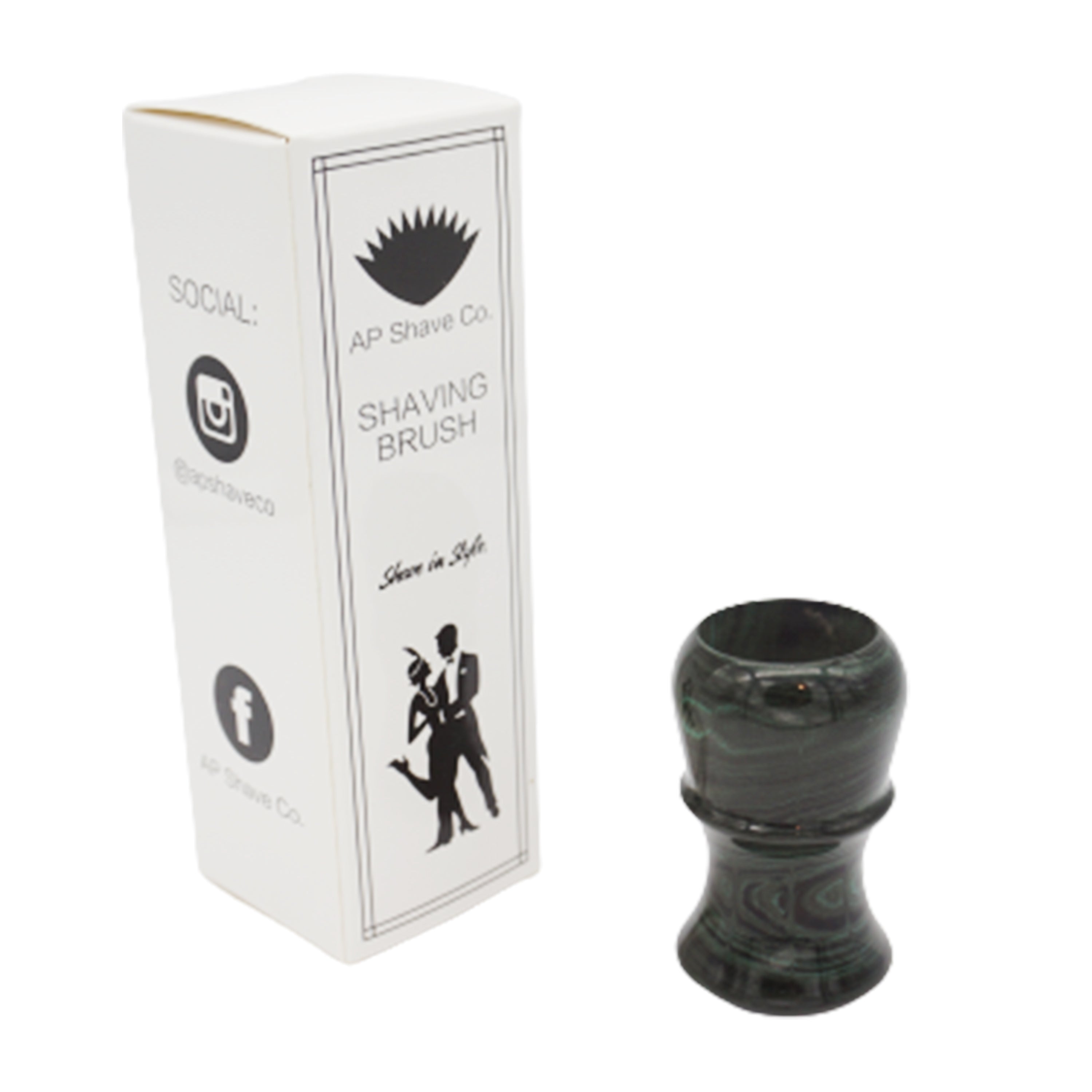 Premium Jaguar Ebonite Handcrafted Shaving Brush Handle - Fits 24mm & 26mm Knots - Perfect for Wet Shaving & Luxury Grooming Rituals