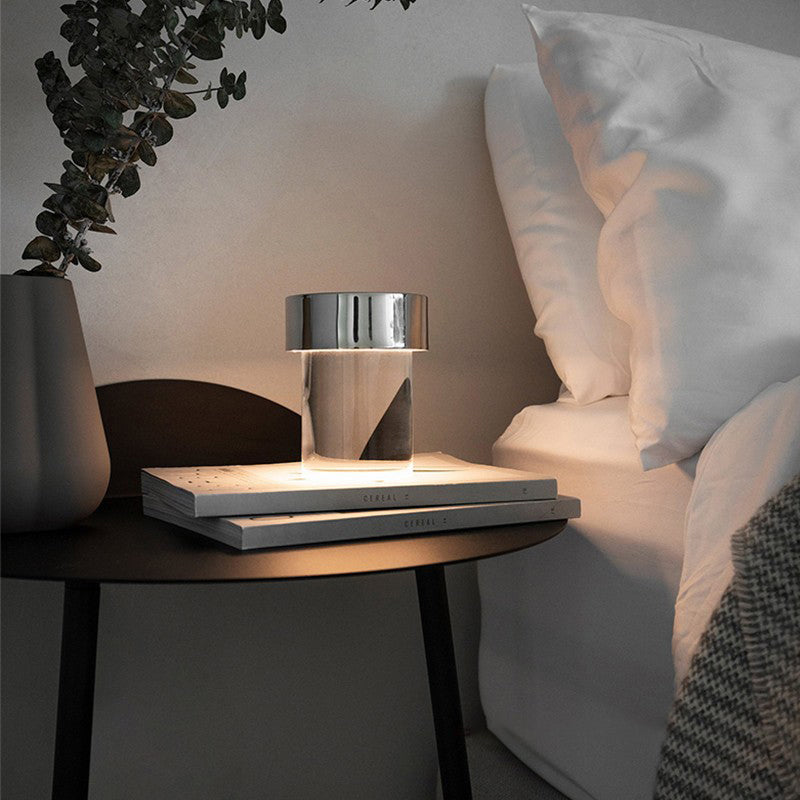 Portable Table Lamp - USB Rechargeable, Adjustable Brightness, Touch Control - Perfect for Bedroom, Office, and Travel Use
