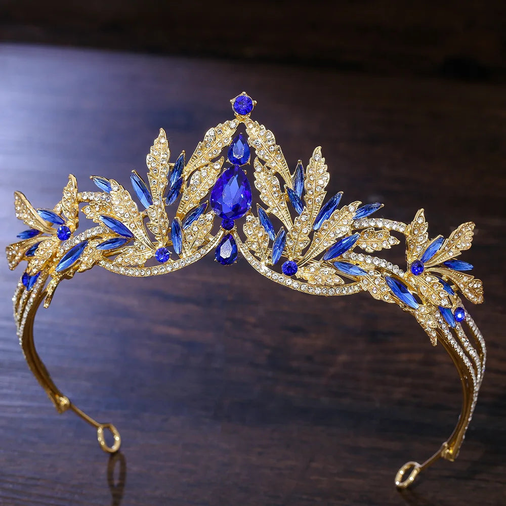 Elegant Fall Leaf Tiara Headband for Women - Nature-Inspired Hair Accessory for Autumn Weddings, Halloween Costumes & Boho Fashion