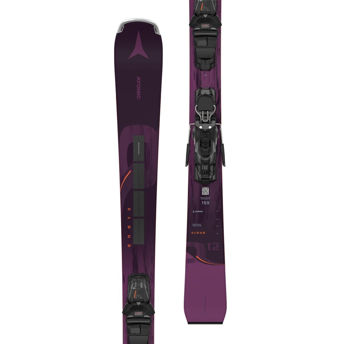 Atomic 2024 CLOUD Q12 Revoshock C Ski with M 10 GW Binding - High-Performance All-Mountain Skis for Powder, Groomers & Freeride | Perfect for Advanced Skiers on Steep Terrain & Backcountry Adventures