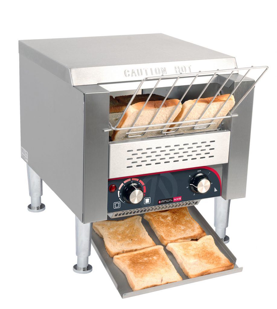 Anvil Conveyor Toaster - 2 Slice Commercial Toaster for Restaurants, Diners & Cafes - Perfect for Quick Breakfast Service & High-Volume Toasting