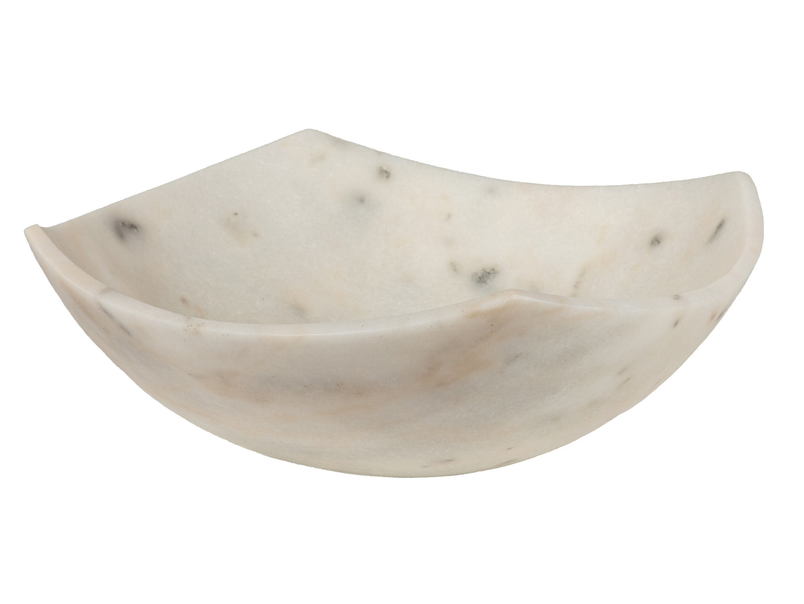 Elegant Arched Edges Bowl Sink - Honed White Marble Bathroom Vanity Sink for Modern Farmhouse & Luxury Home Decor