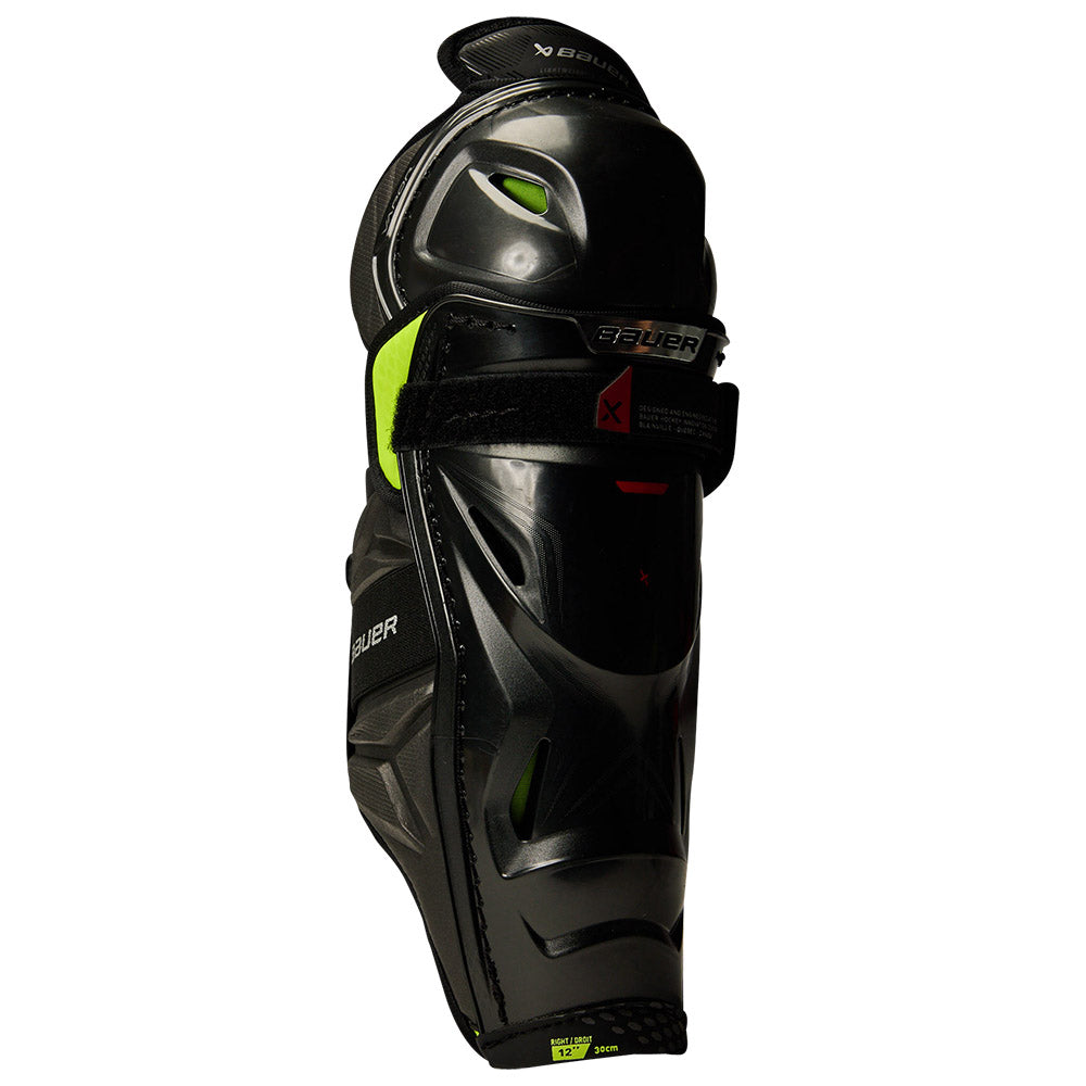 Bauer Vapor 3X Pro Junior Ice Hockey Shin Guards - Youth Protective Gear for Hockey Players - Perfect for Practice & Games
