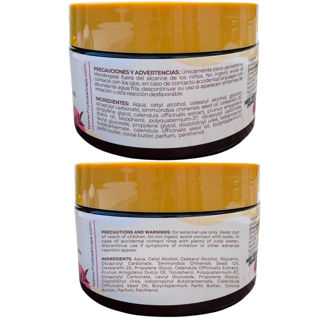 Fruto Salvaje 3-Piece Body Care Set: 300g Seed Party Body Scrub + 200g Mulata Body Mask + 200g Ivory Butter Body Moisturizer for Dry Skin - Exfoliating & Hydrating Skincare Routine for Spa Day & Self-Care