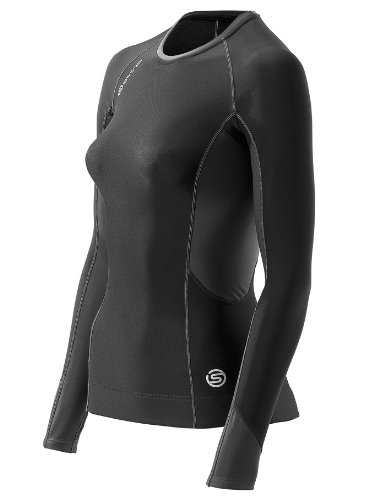Skinss400 Women's Thermal Long Sleeve Compression Top - Moisture Wicking Workout Shirt for Yoga, Running & Cold Weather Activities