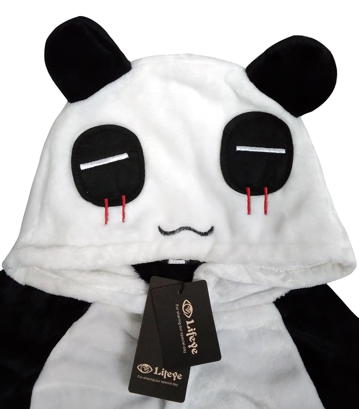 Lifeye Unisex Panda Pajamas for Adults - Soft Animal Print Sleepwear & Cute Cosplay Costume - Perfect for Halloween, Christmas Gifts, and Themed Parties