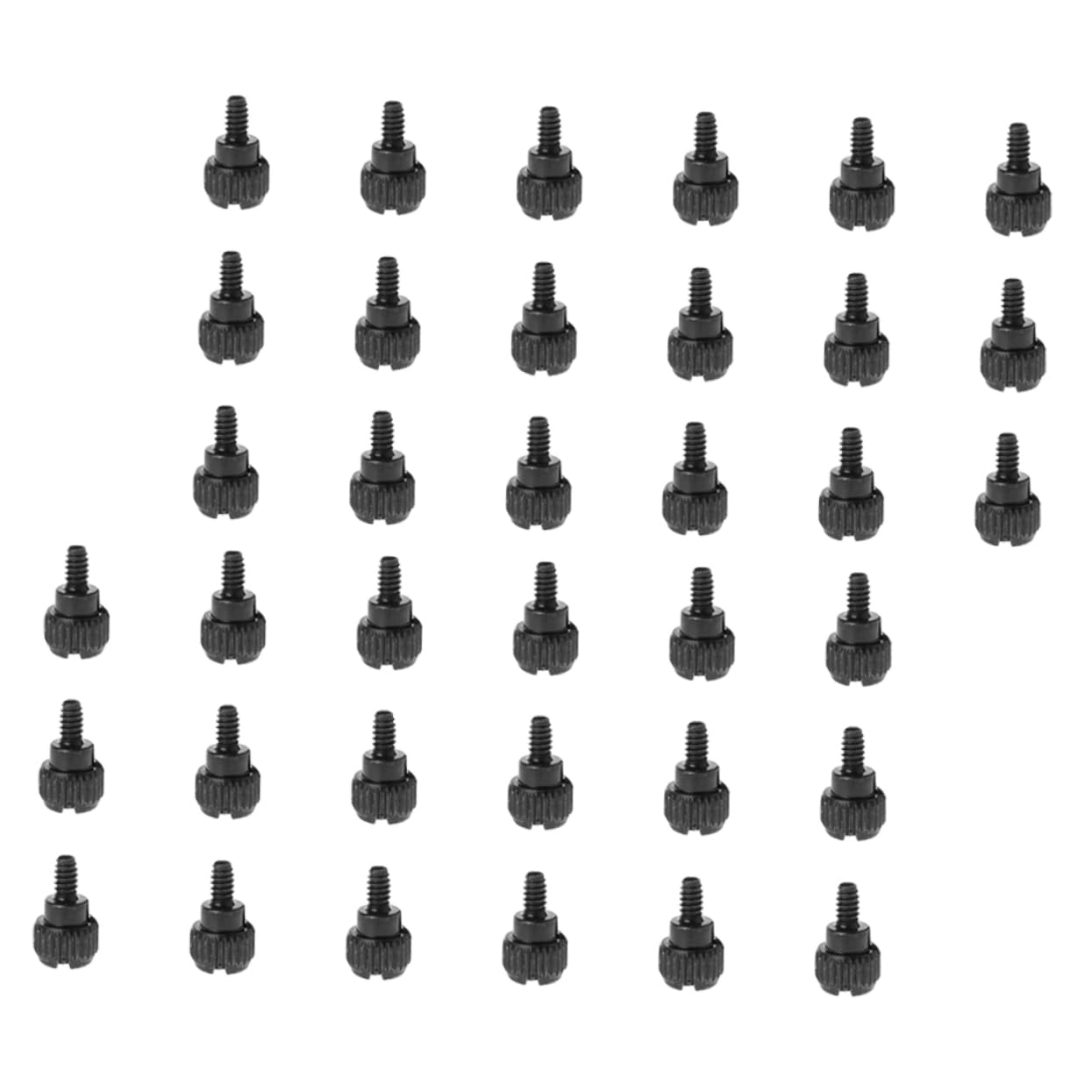 OSALADI 100pcs Computer Case Screws - Black Oxide Thumb Screws for PC Chassis & Hardware Fixing - Perfect for DIY Computer Builds, Upgrades and Repairs