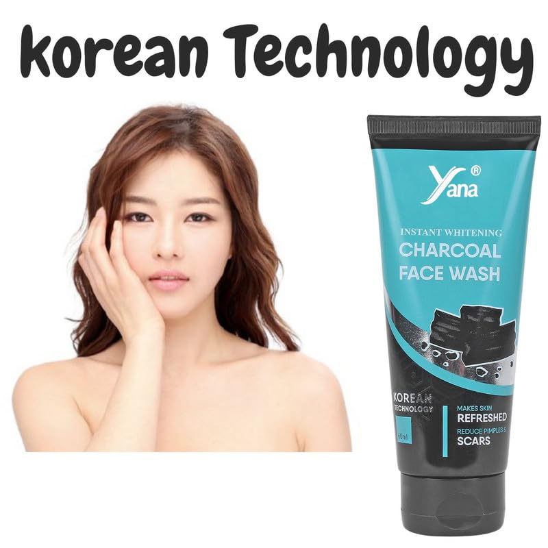 Best Acne-Fighting Charcoal Face Wash for Women - Deep Cleansing & Oil Control for Clear Skin - Perfect for Daily Skincare Routine & Sensitive Skin Care