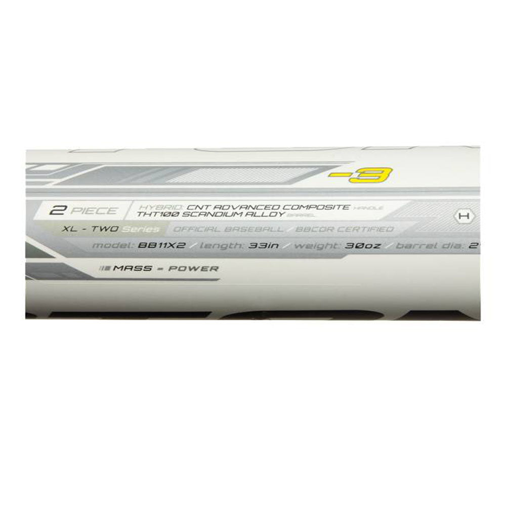 Easton BB11X2 XL2 BBCOR Certified 3 Aluminum/Composite Baseball Bat for High School & College Players - Perfect for Power Hitters & Competitive Games