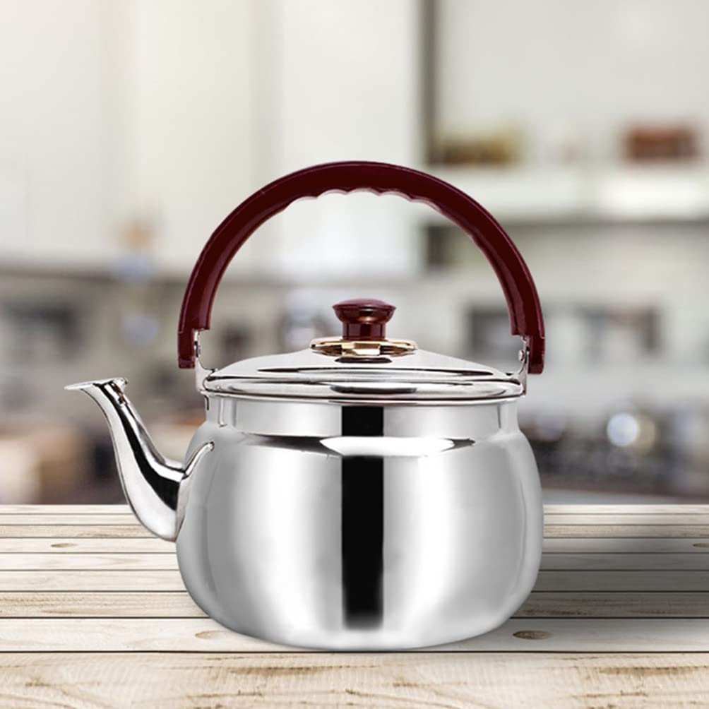 Wakauto Stainless Steel Whistling Tea Kettle - Ceramic Stovetop Teapot with Loud Whistle for Gas & Electric Stoves - Perfect for Home, Office & Outdoor Camping