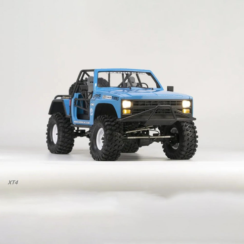 CrossRC XT4 1/10 Scale RC Off-Road Crawler Truck - Unpainted Unassembled Kit with ABS Hard Shell & 2-Speed Transmission - Perfect for Rock Crawling, Trail Adventures & Backyard Off-Roading