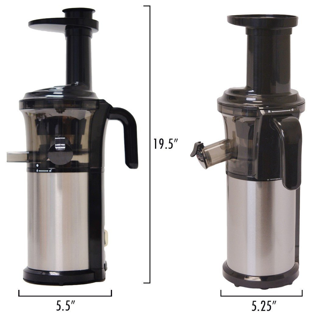 Tribest Shine Vertical Juicer - Cold Press Slow Masticating Juicer for Fruits & Vegetables - Healthy Juice Extractor for Home, Gym & Office - Perfect for Detox, Weight Loss & Wellness