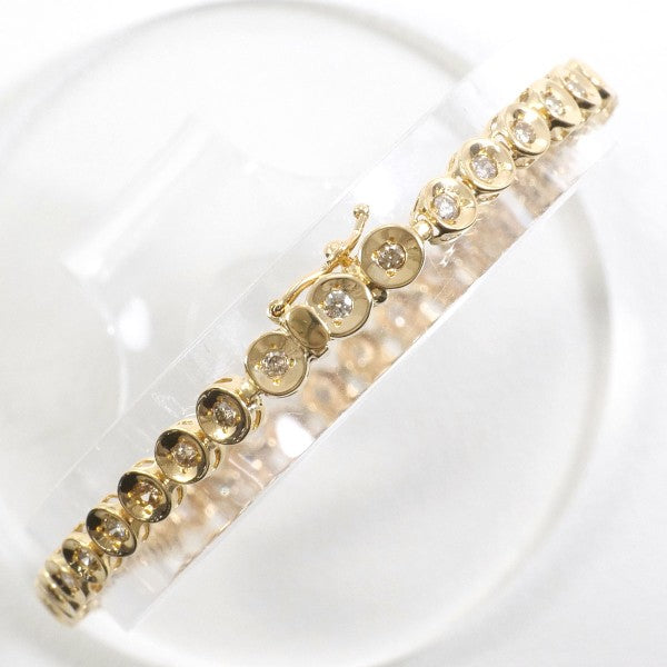 18K Yellow Gold Diamond Bracelet for Women - Elegant Tennis Bracelet with Real Diamonds, Perfect for Weddings, Anniversaries & Special Occasions
