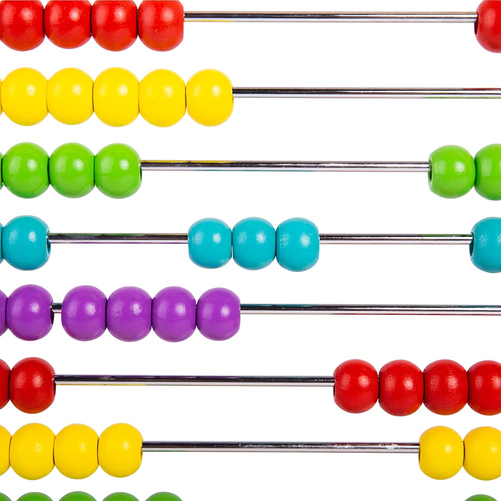 Bigjigs Toys Wooden Abacus - Educational Counting Toy for Toddlers & Kids | Montessori Math Learning Tool | Classic Wooden Number Toy for Early Childhood Development - Perfect for Homeschooling & Classroom Use