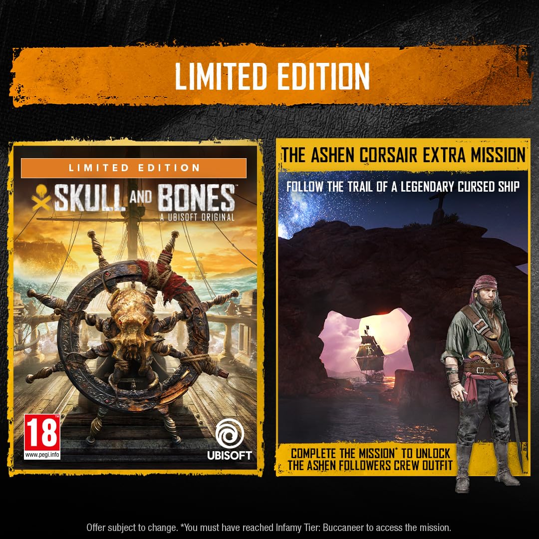 SKULL & BONES Limited Edition - PlayStation 5 Exclusive | Amazon Exclusive PS5 Game | Action-Adventure Pirate Game for Thrilling Naval Battles & Open-World Exploration