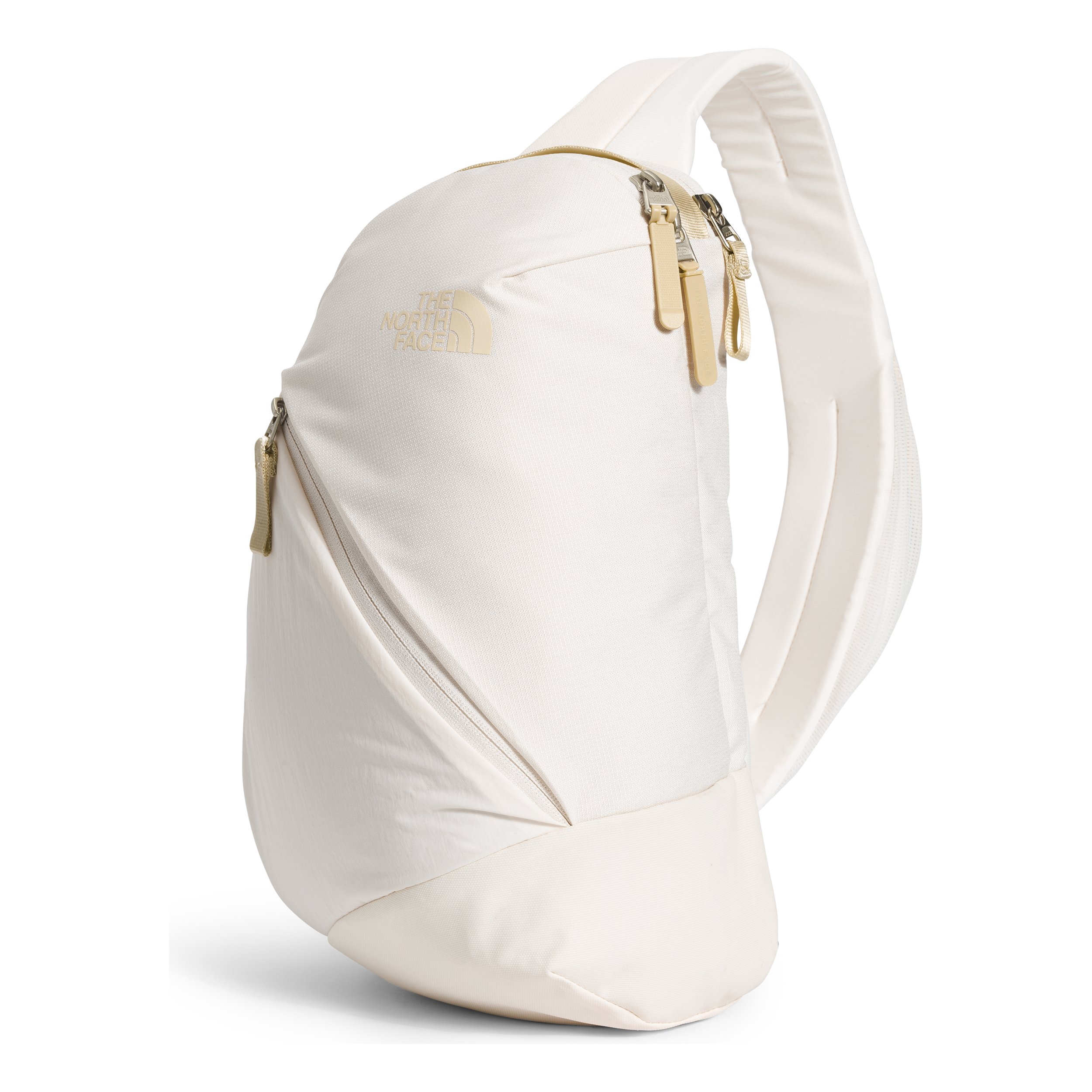 The North Face Women's Isabella Sling Crossbody Bag - Gardenia White & Dark Heather Gravel - Perfect for Travel, Hiking & Everyday Use