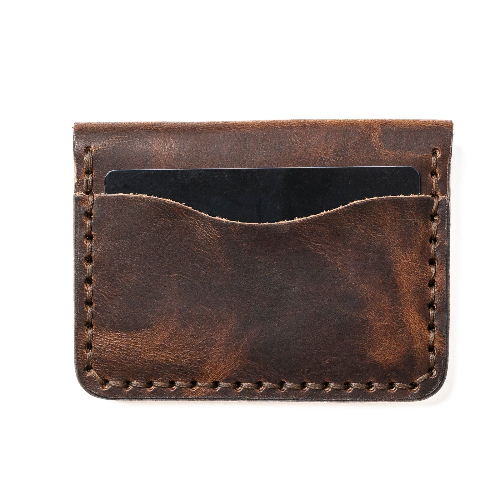 Genuine Leather 5 Card Wallet - Heritage Brown | Slim RFID Blocking Wallet for Men & Women | Perfect for Travel, Business & Everyday Use