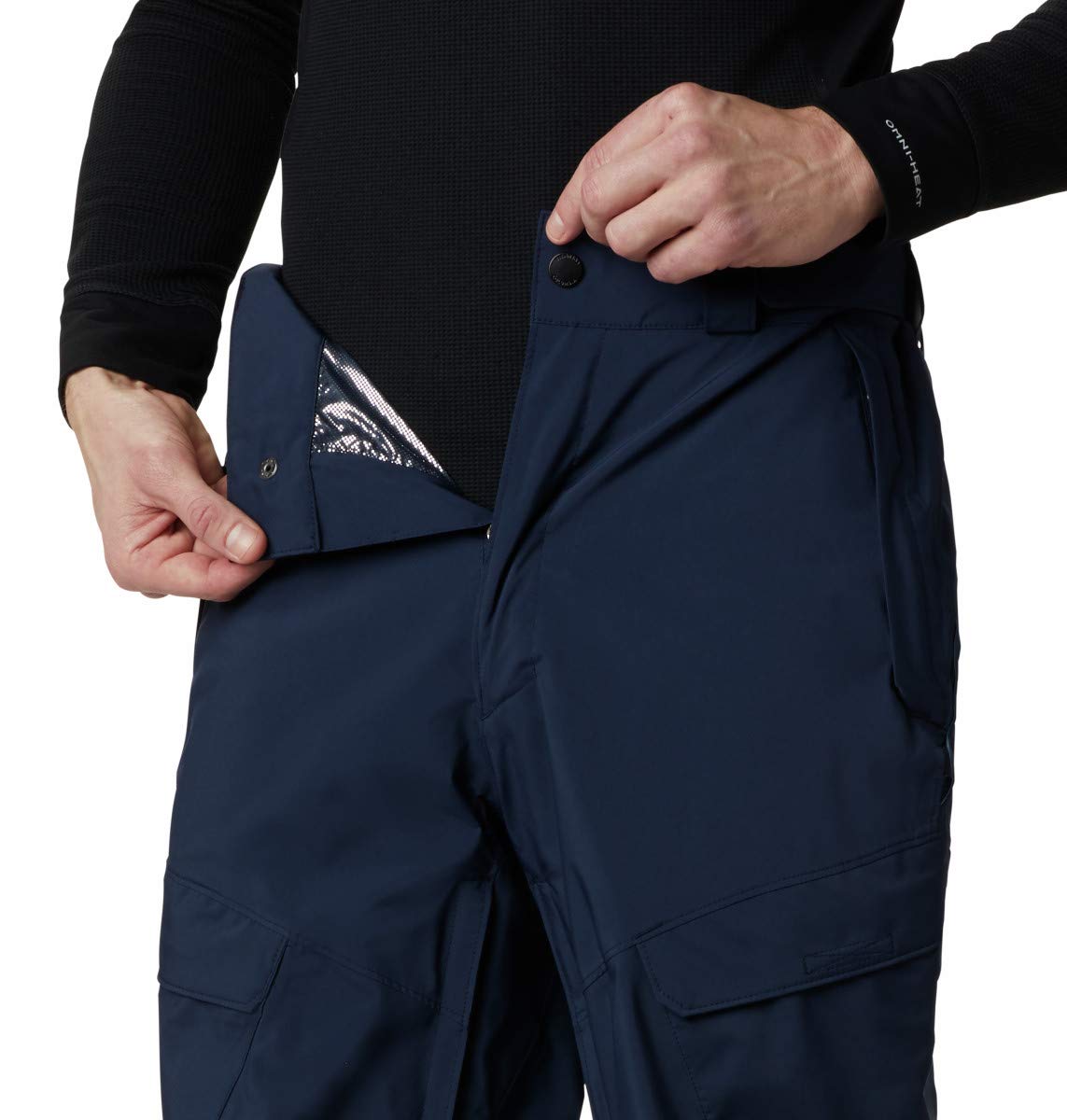 Columbia Men's Powder Stash Ski Snowboard Hiking Waterproof Pants - Collegiate Navy, Small - Perfect for Winter Sports & Outdoor Adventures