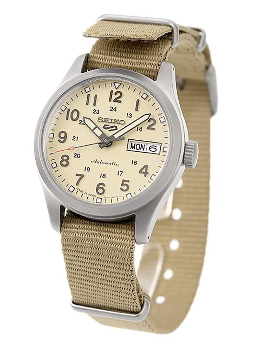 SEIKO 5 Sports Automatic Watch SBSA199 - Japanese Made Field & Military Style Men's Watch for Outdoor Adventures, Hiking & Everyday Wear