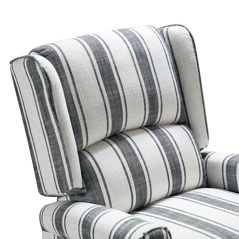 Erdeni Upholstered Manual Wingback Recliner Chair - Comfortable Living Room Armchair with Smooth Reclining Mechanism - Perfect for Home Theater, Reading Nook & Relaxation