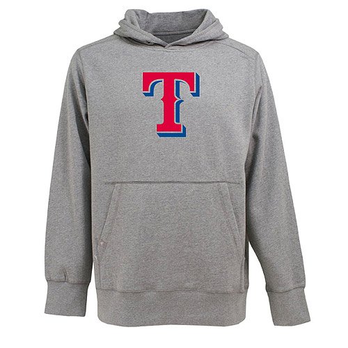 MLB Texas Rangers Men's Signature Hoodie - Official Licensed Baseball Hooded Sweatshirt for Fans - Perfect for Game Day, Tailgating & Casual Wear