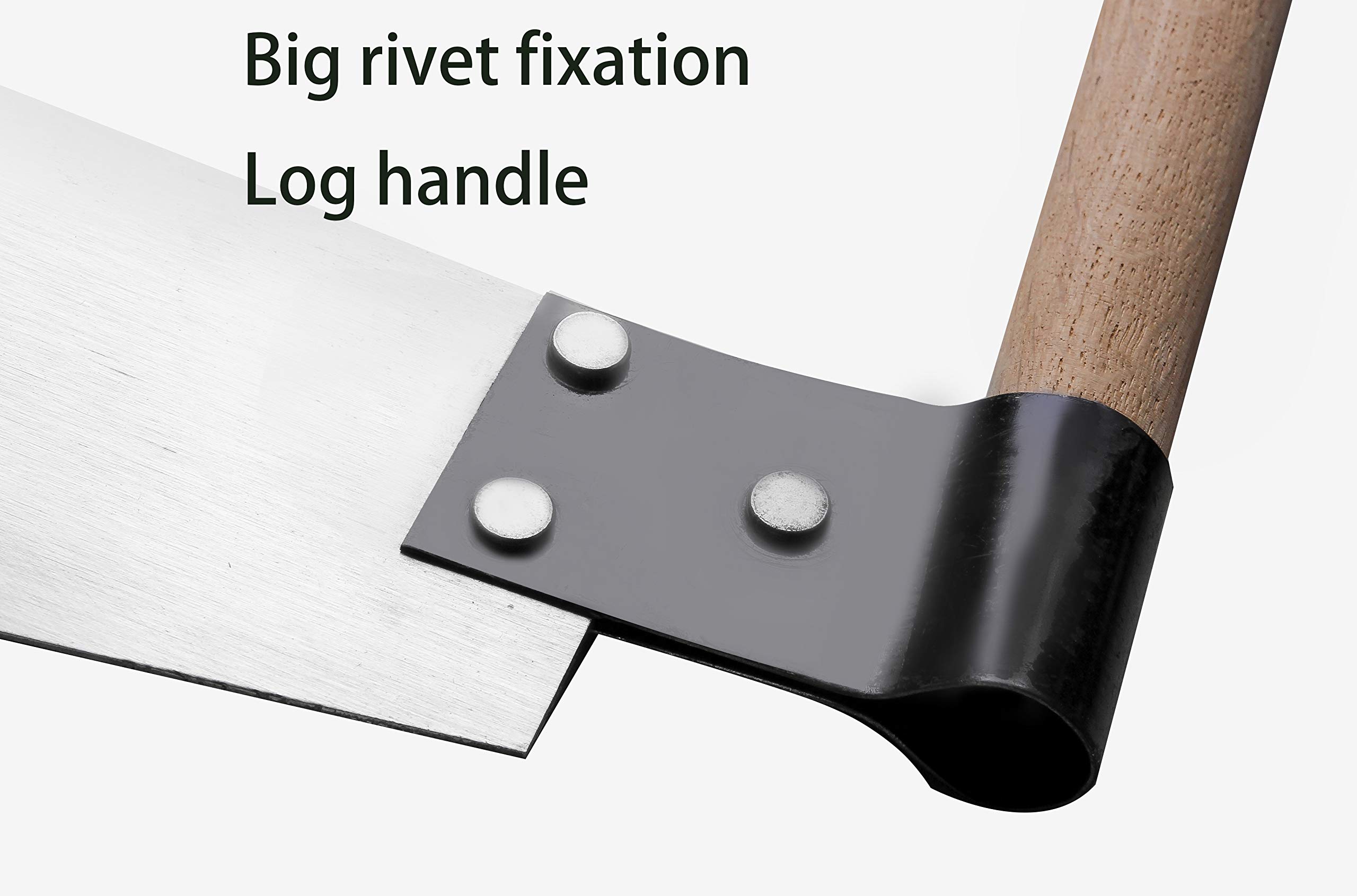 3' Two Man Crosscut Saw - Heavy Duty Hand Saw for Wood Cutting, Logging & Forestry - Ideal for Camping, Firewood & Outdoor Survival