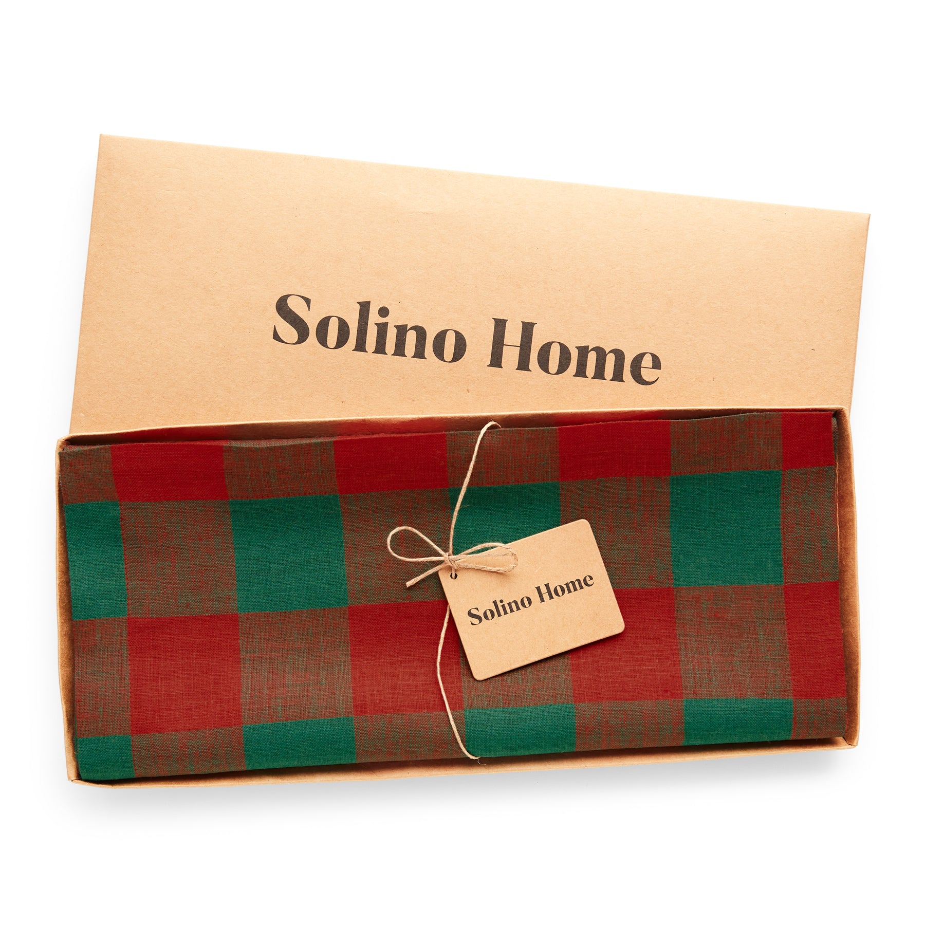 Buffalo Check Plaid Table Runner - Christmas Holiday Farmhouse Dining Decor for Kitchen, Dining Room, and Party Decorations
