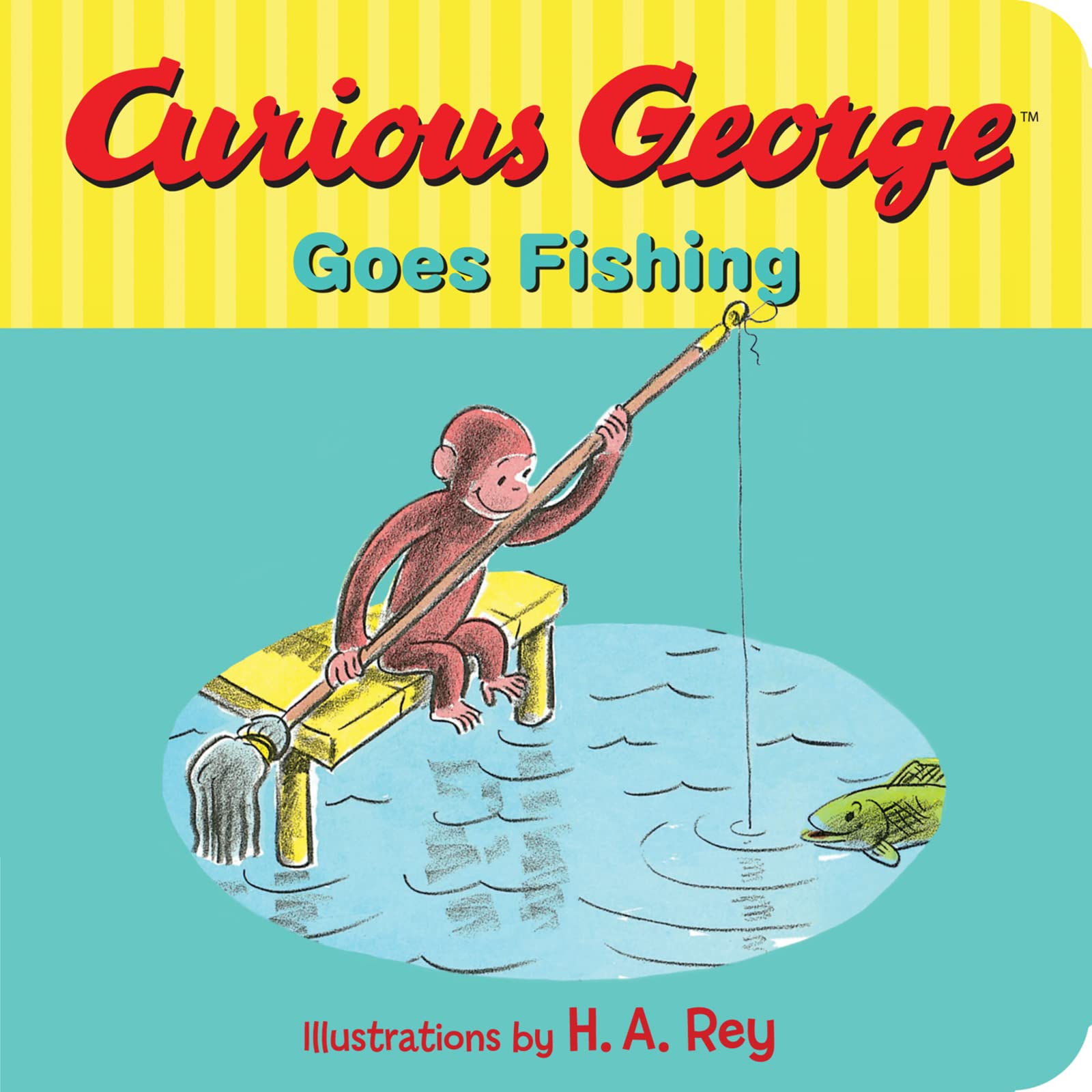 Curious George Goes Fishing - Classic Children's Book for Early Reading & Bedtime Stories - Perfect for Kids' Learning, Storytime, and Gift Ideas