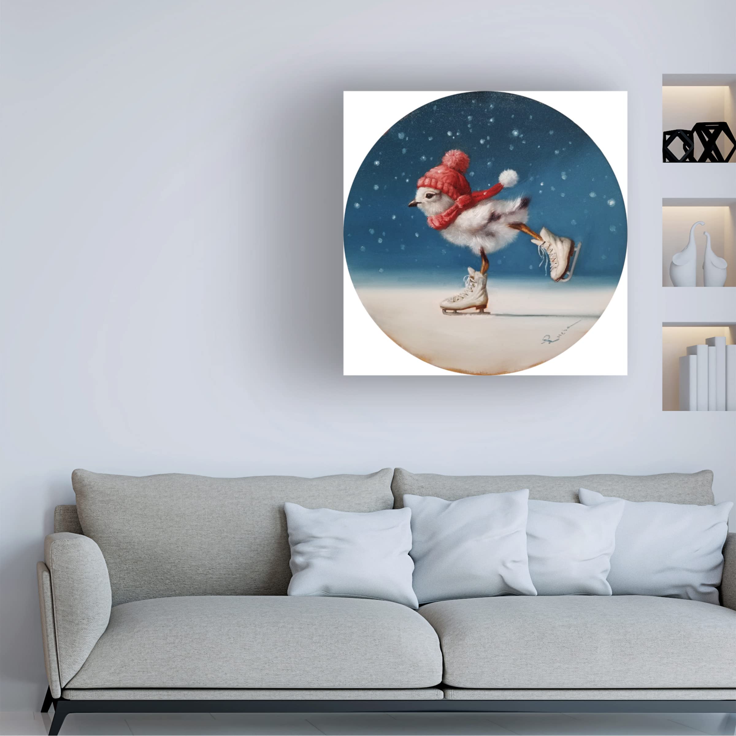 Lucia Heffernan 'Chickie Yamaguchi' Canvas Wall Art Print - Modern Animal Painting for Living Room, Bedroom & Office Decor