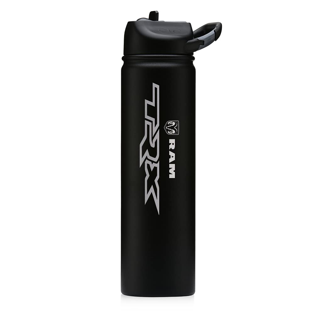 Ram Trucks TRX Vertical Laser Engraved SIC Water Bottle - Durable & Stylish for Outdoor Adventures, Gym, and Daily Use