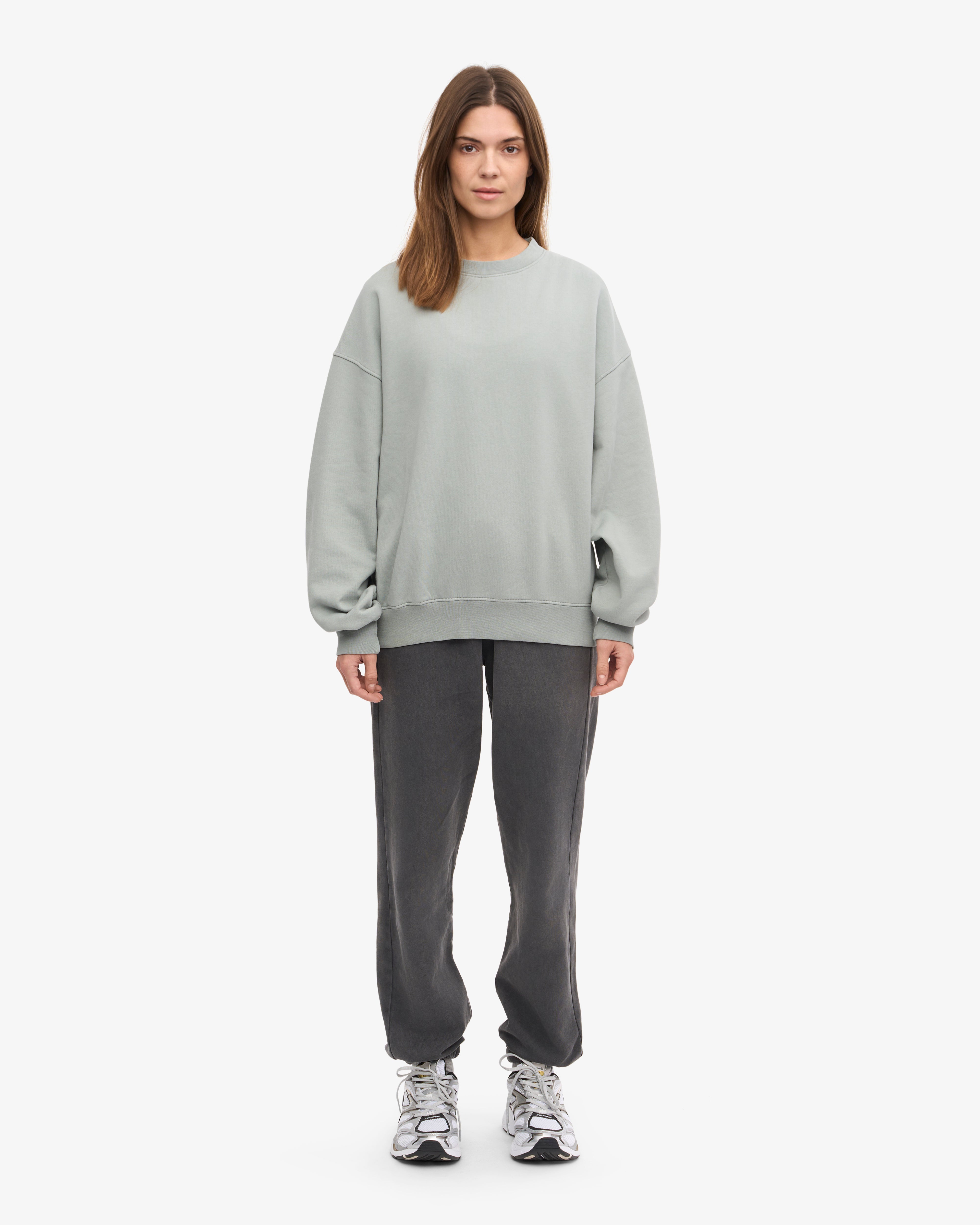 Organic Oversized Crewneck Sweatshirt - Soft & Comfortable Steel Blue Pullover for Men & Women | Perfect for Casual Wear, Loungewear & Street Style Fashion