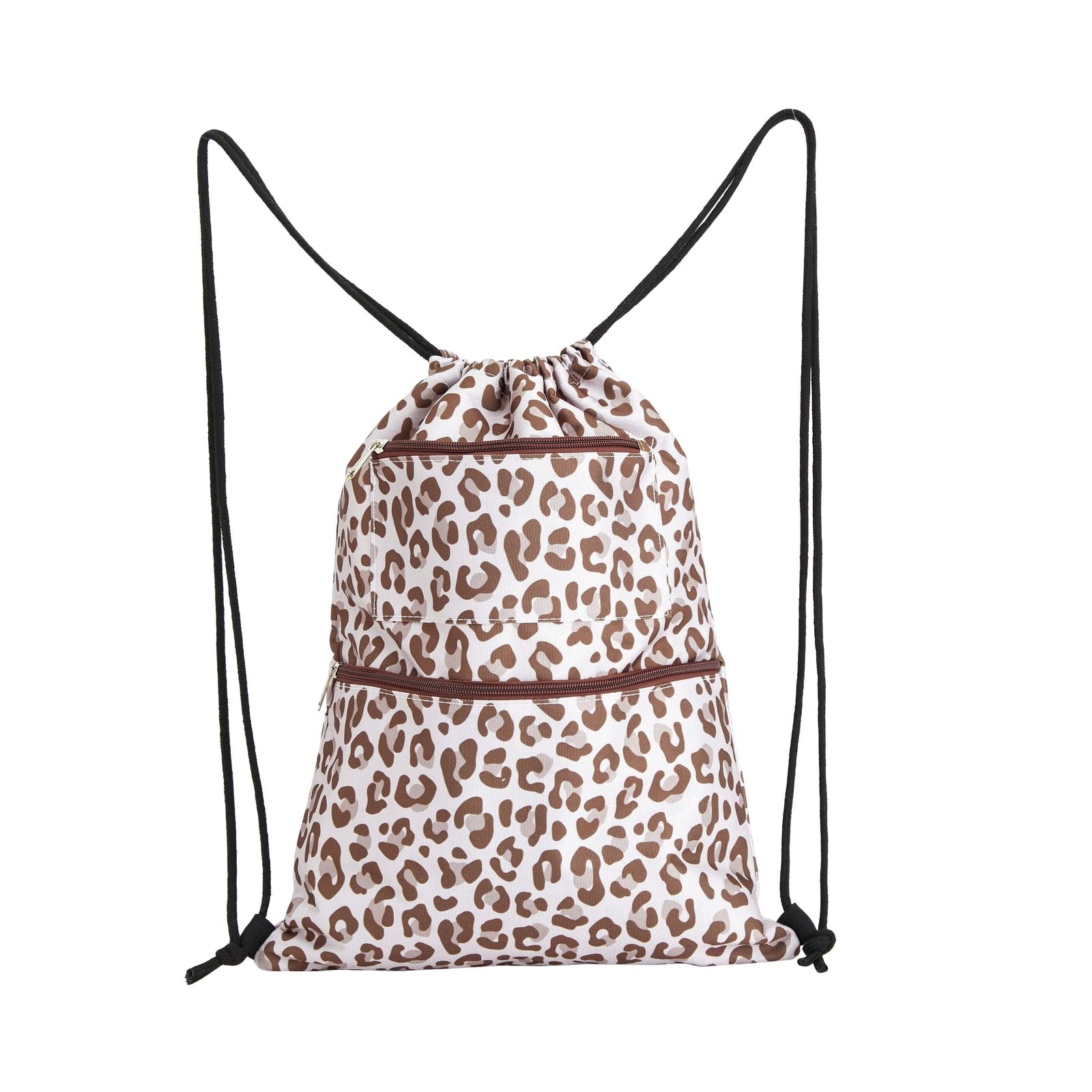 Waterproof Drawstring Backpack - 2 Pack Lightweight Cinch Bags (13.3 x 17 Inches) for Gym, Travel, Beach & Outdoor Activities